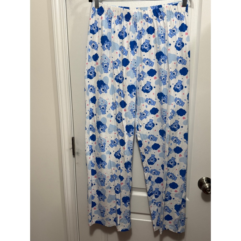 Care Bears x SkinnyDip Blue Cloud All Over Print Pajama Pants Lounge Pants M